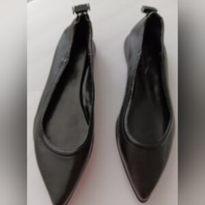 Vince Camuto Almond-toe slip On Pull Tab At Heel Black Bendreta Sport Ballet  9